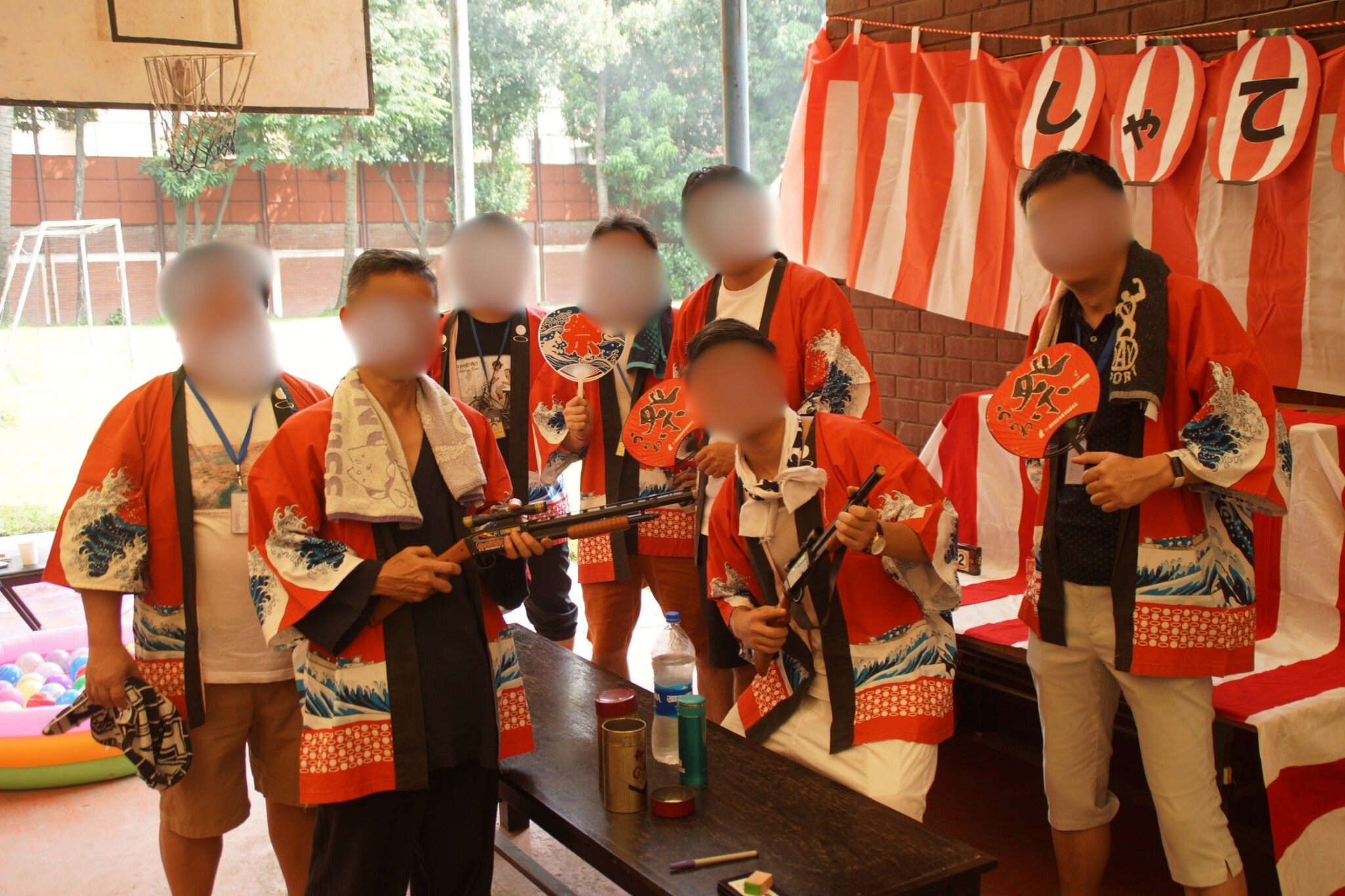 PTA主催による「おやじの会 夏まつり」