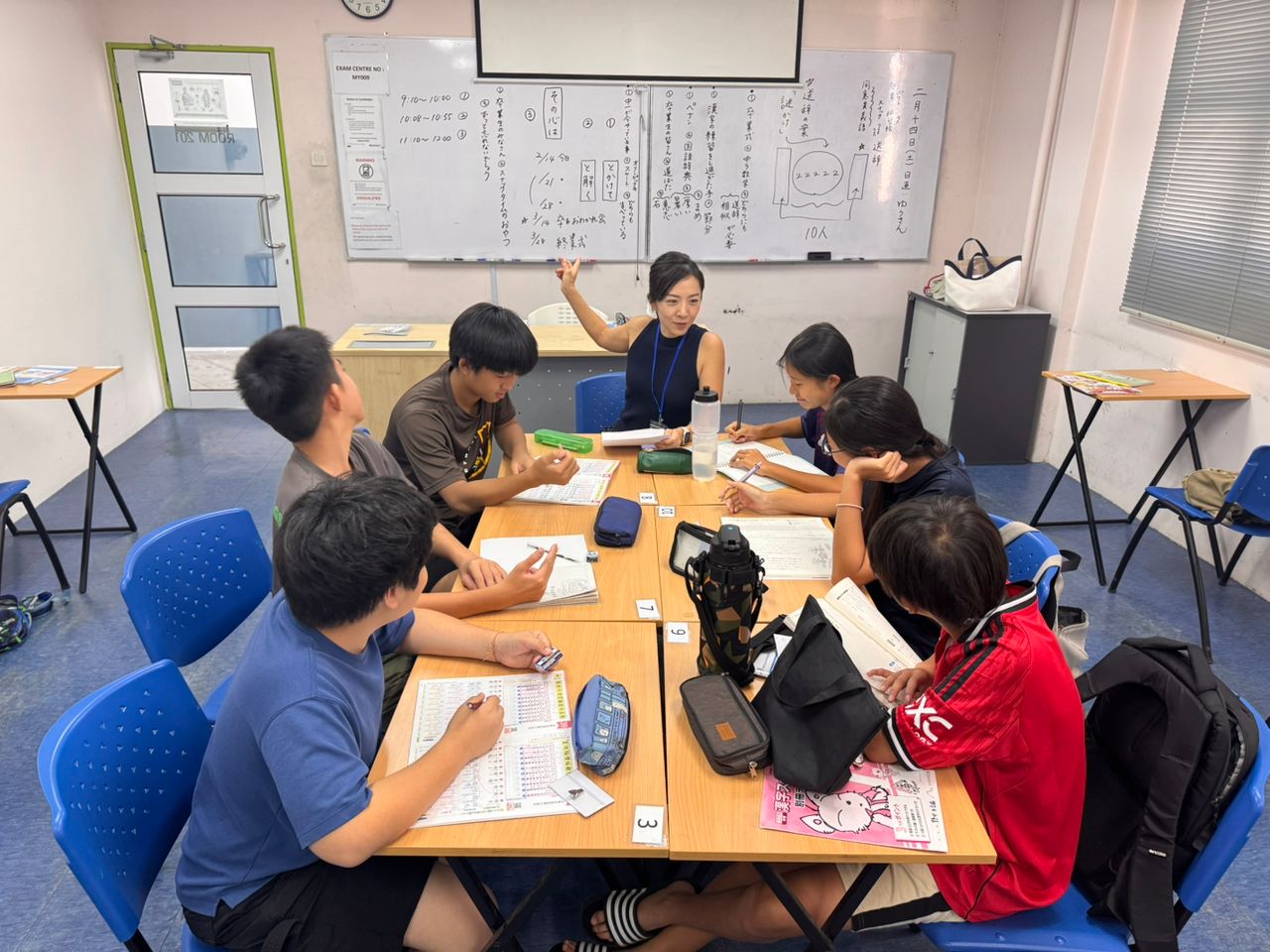 授業風景　中学部1年　国語