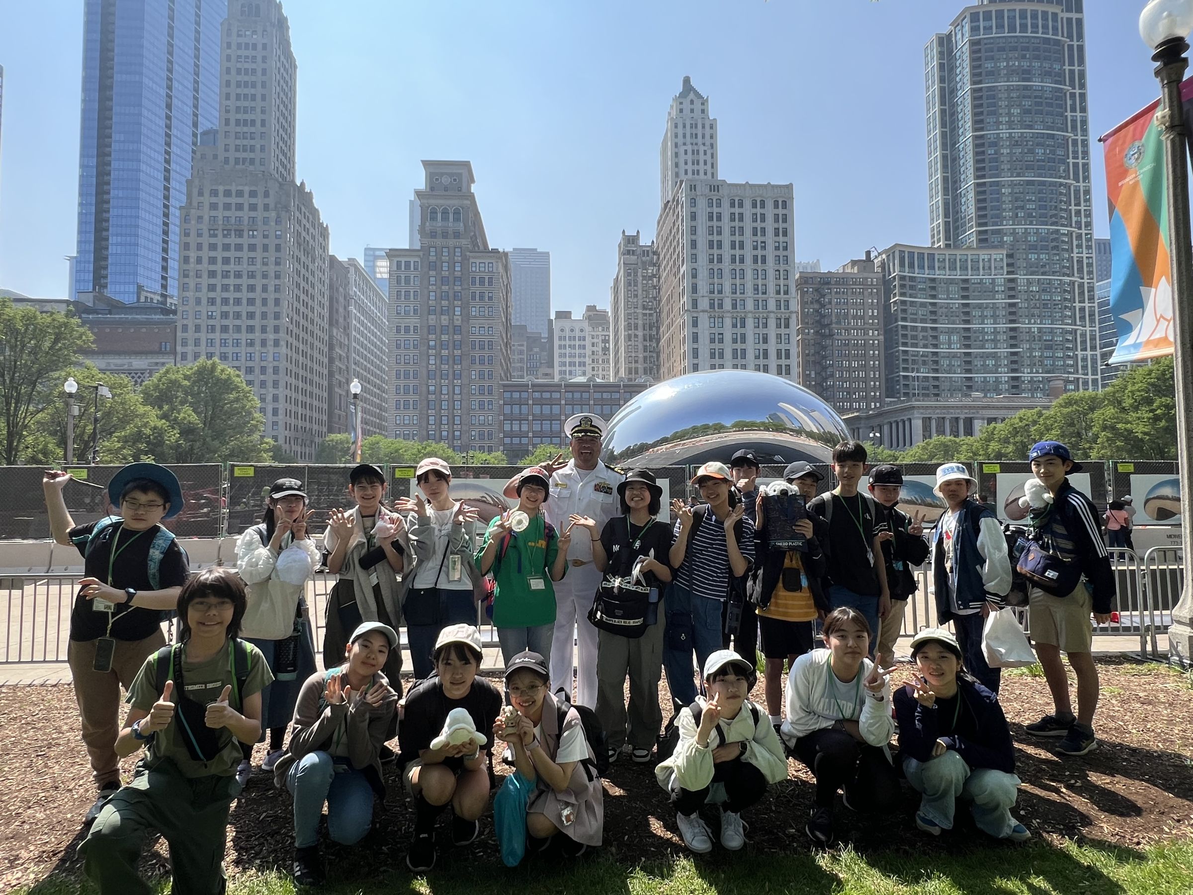 中学部のシカゴ市内探検