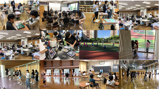 中学部：部活動の一場面