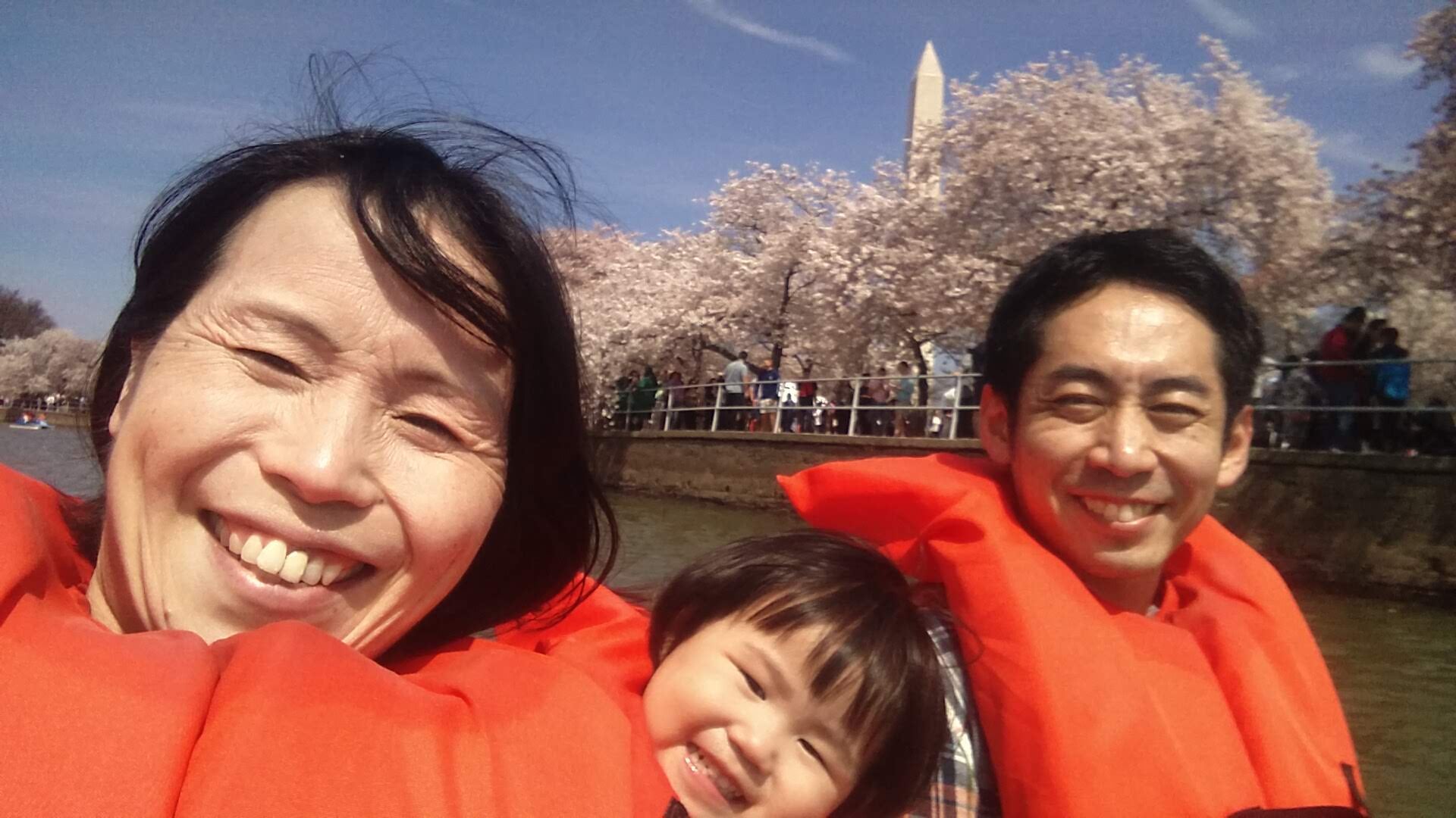 ワシントンDC時代の家族写真