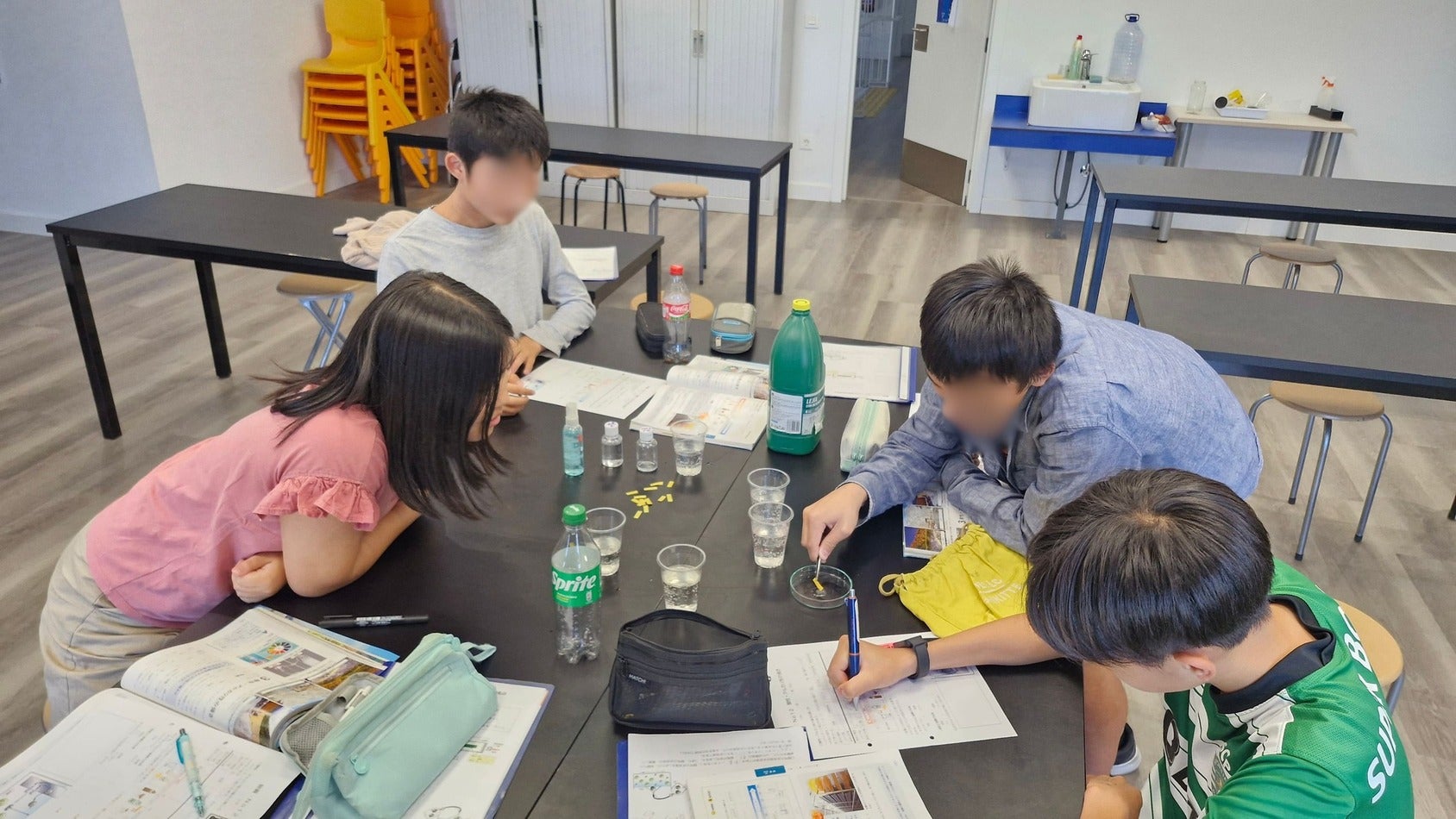 中学部3年　理科の授業