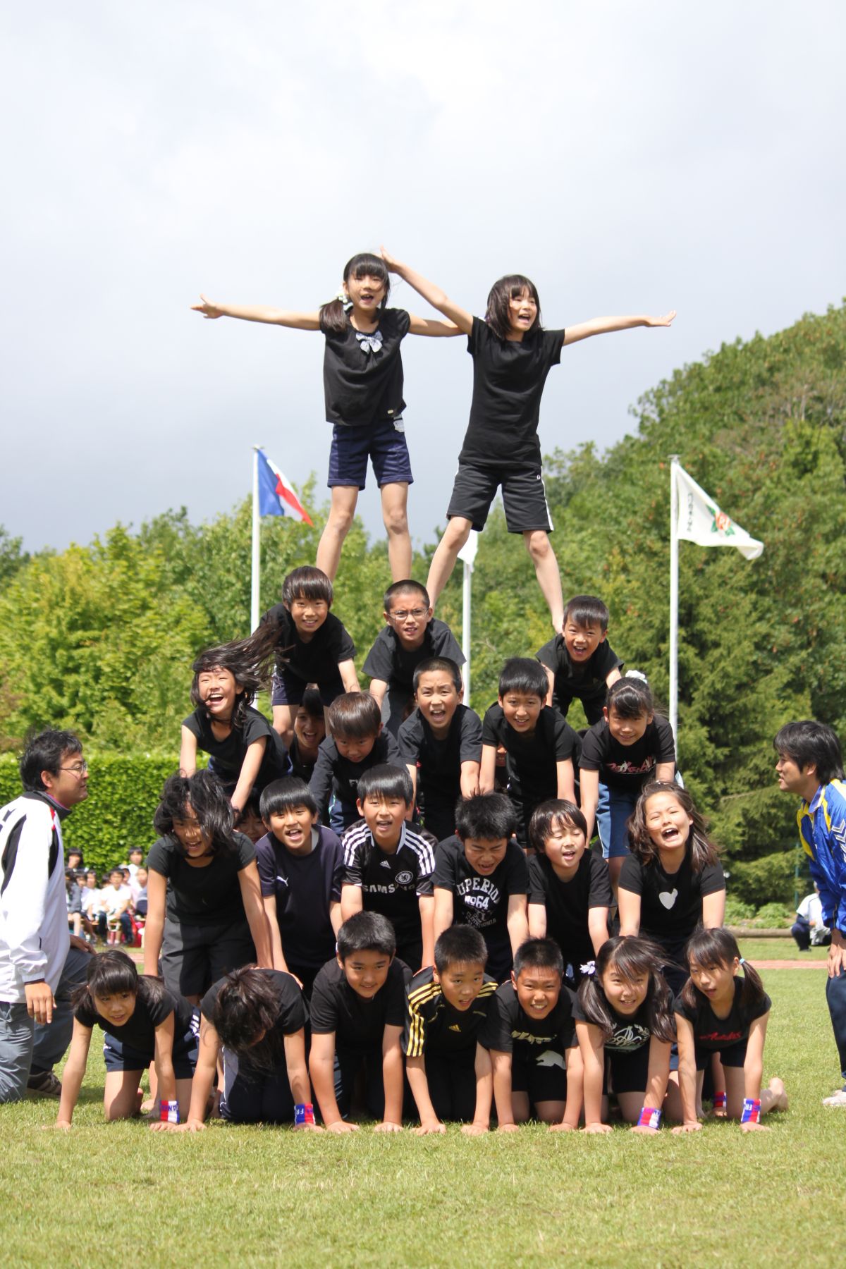 日本人学校の運動会の様子