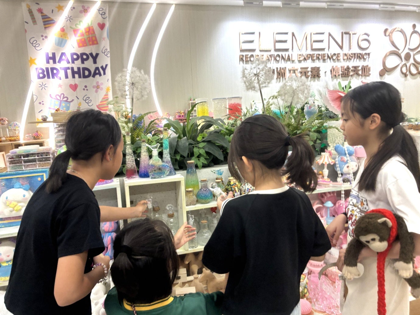 ハンドメイドショップで開催されたインターのお友達との誕生日会