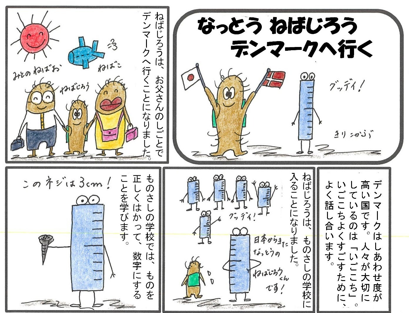 なっとう ねばじろう　デンマークへ行く